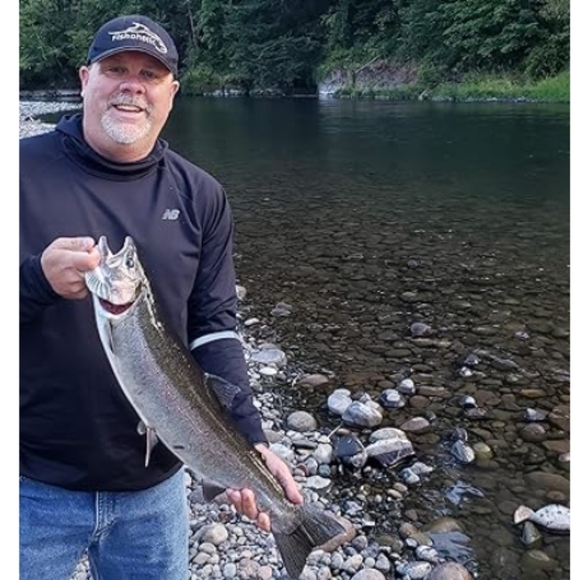 Baseball Fishing Hat Embroidered Logos Mesh Trucker Fishing Outdoors Black - Picture 7 of 8